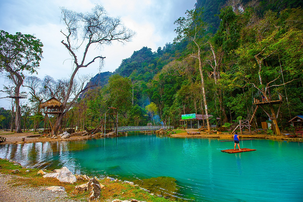 Tad Lo Waterfall - World Mate Travel