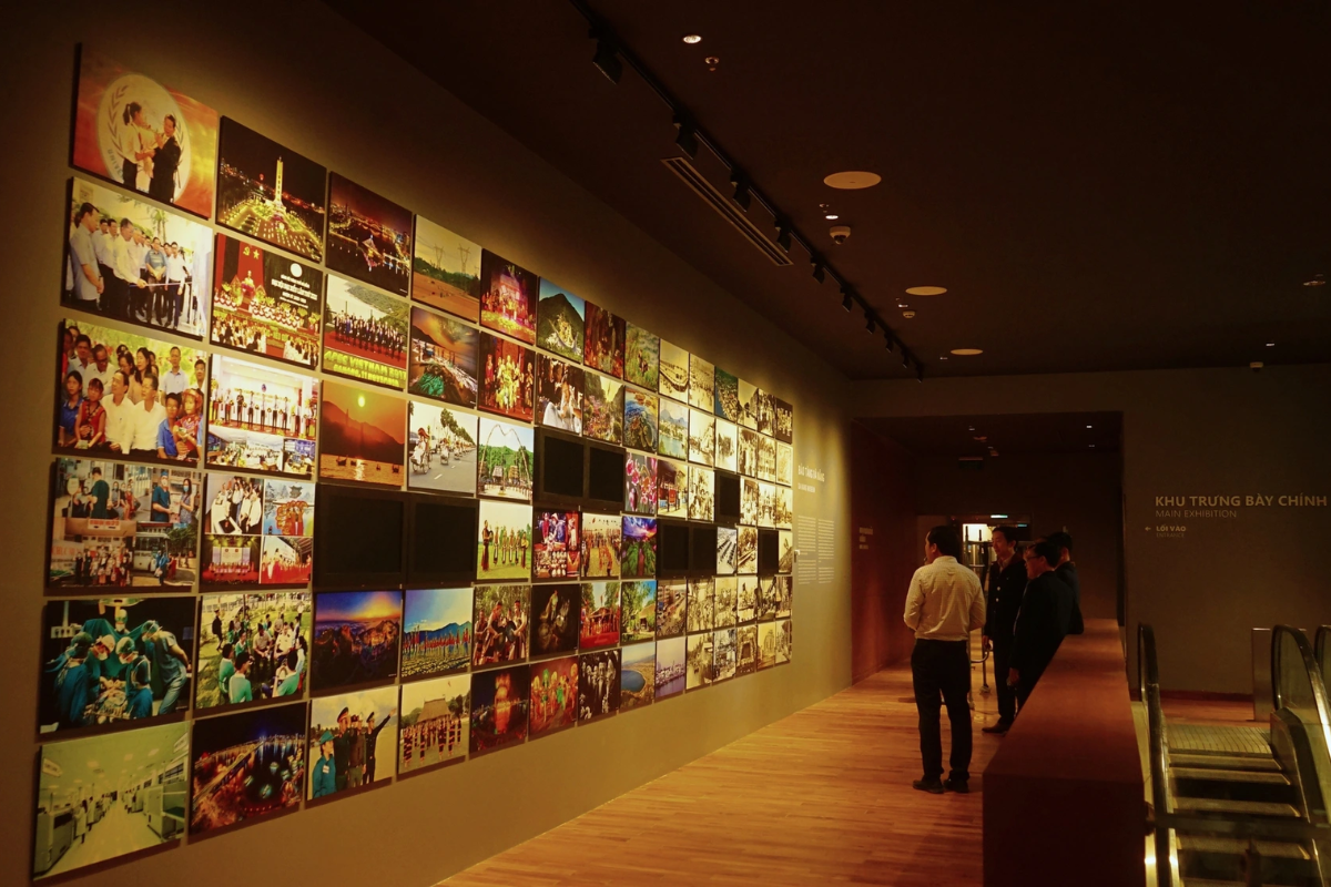 Inside the Da Nang Museum with historical artifacts