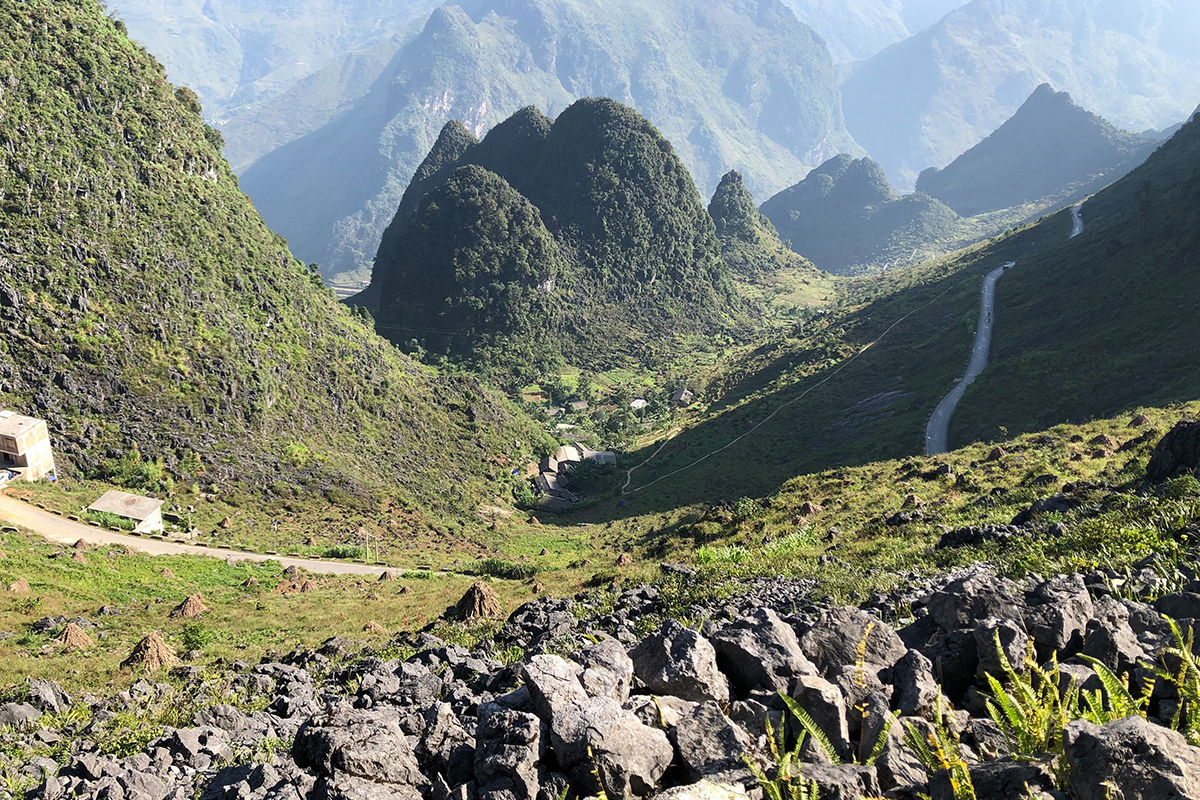Dong Van Karst Plateau with unique rock formations