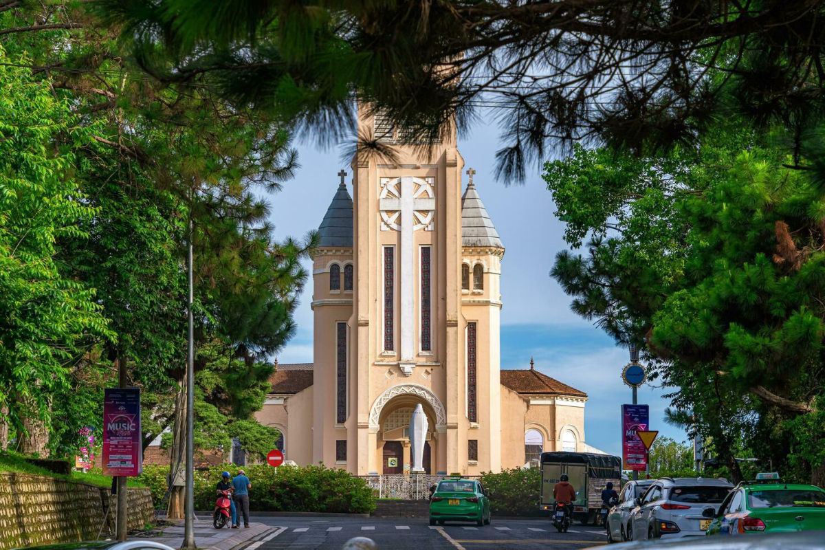 Exterior view of Dalat Cathedral