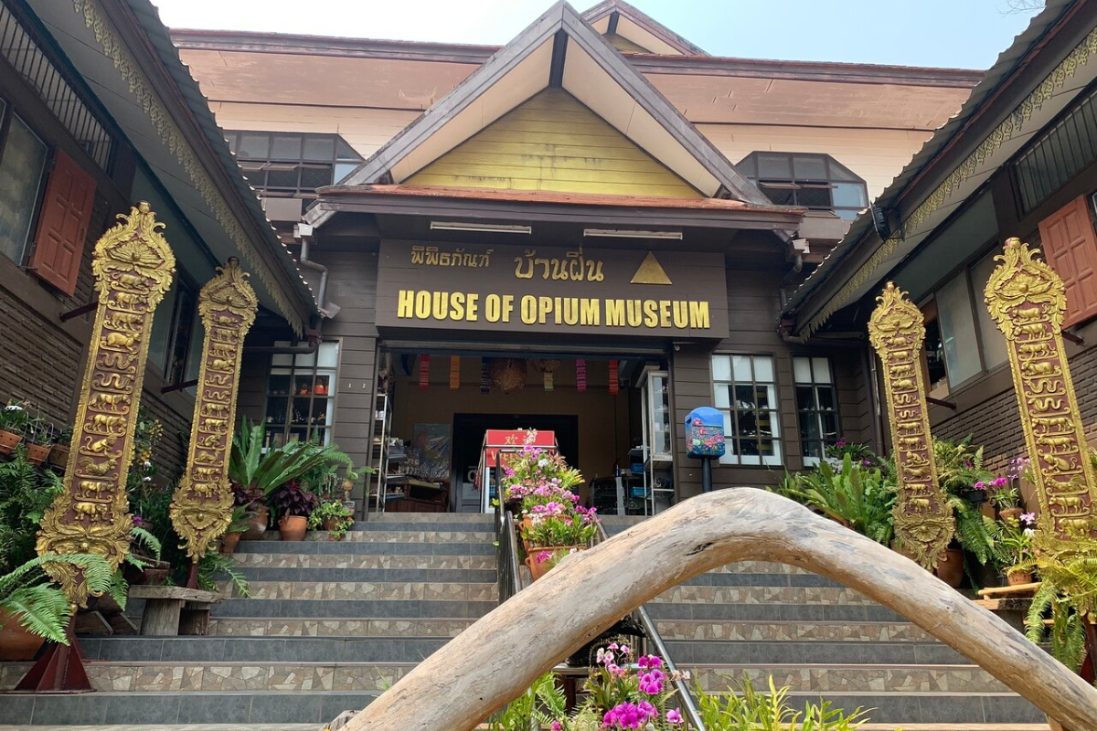 Entrance to the Hall of Opium Museum in the Golden Triangle