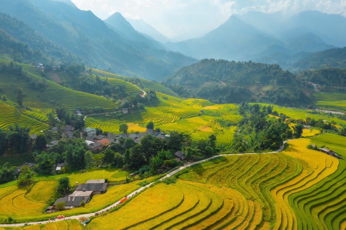 Over view of Cat Cat Village Sapa