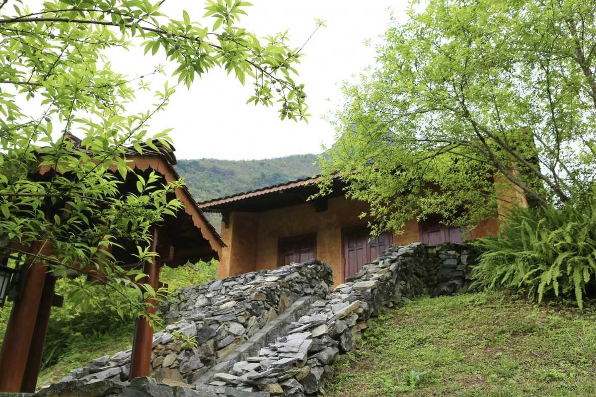Traditional Hmong village in Ha Giang Loop