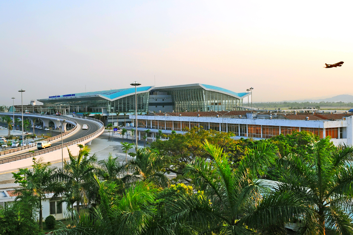Aerial view of Da Nang International Airport