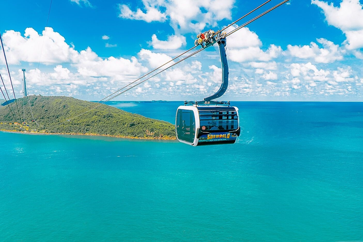 Phu Quoc Cable Car with a scenic view