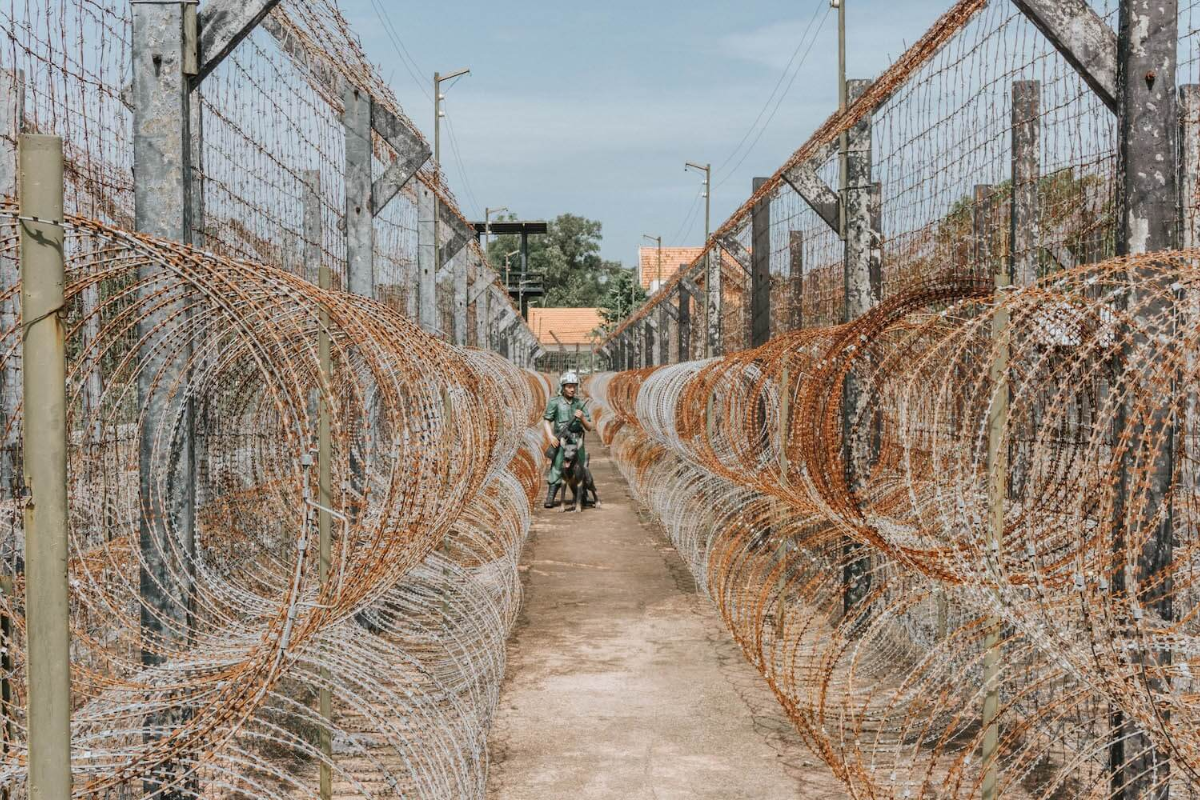Phu Quoc Prison historical site with informative displays