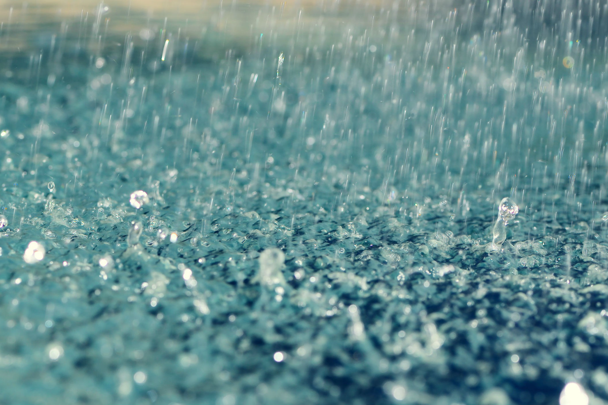 Rainy street in Nha Trang during December