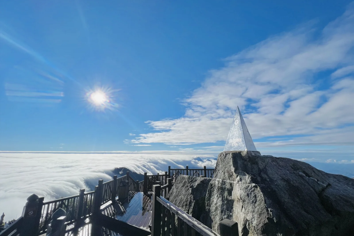 View from the top of Fansipan Mountain