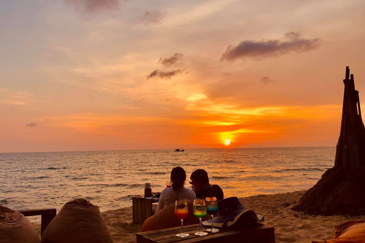 Beautiful sunset in Phu Quoc, Vietnam